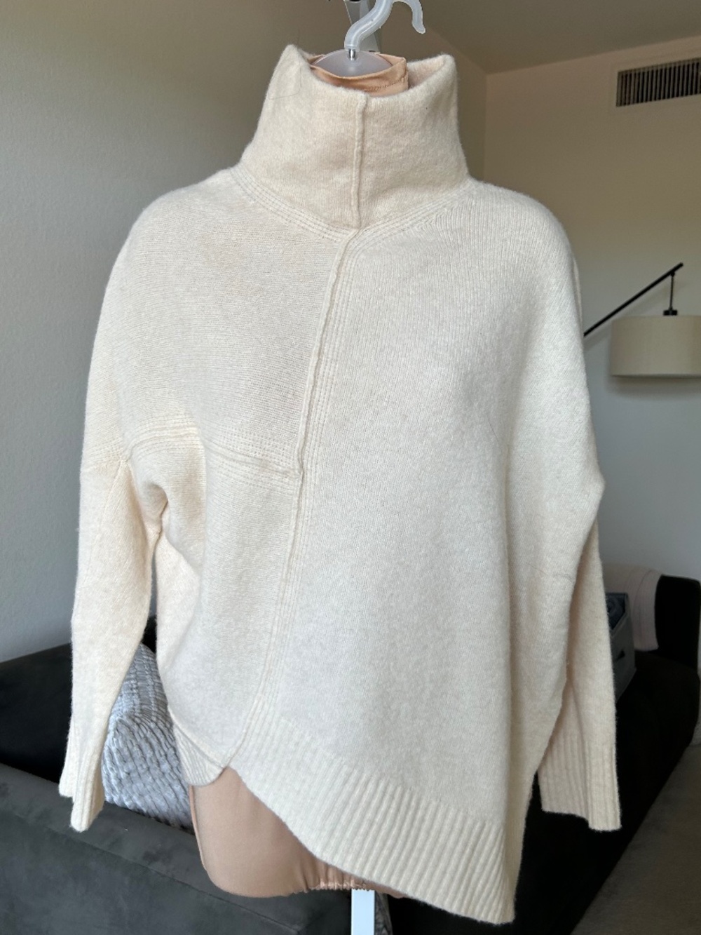 ALL SAINTS Lock Roll Asymmetrical Jumper/Sweater EUC